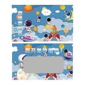 Carte à gratter personnalisable DIY vierge pour récompenses, carte à gratter de Noël avec section autocollante pour écrire un message, carte de récompense pour enfants - Product Image 2