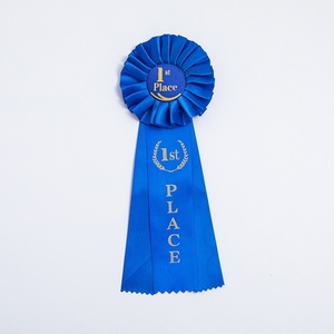 HLC en stock: Insignias de cinta de hojalata con lámina dorada para reuniones deportivas, medallas de premio de 1º, 2º y 3º lugar, broche. - Product Image 1