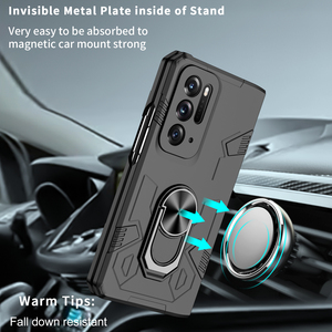 Coque de téléphone pliable antichoc magnétique avec anneau de support rotatif à 360° en PC rigide de haute qualité pour <span class=keywords><strong>OPPO</strong></span> <span class=keywords><strong>Find</strong></span> <span class=keywords><strong>N</strong></span> Fold – Vente en gros - Product Image 2