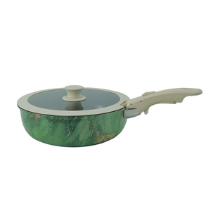 Juego de Utensilios de Cocina de Acero al Carbono con Logotipo Personalizado, 5 Piezas, Antiadherente, Verde Malaquita, Ahorro de Espacio, <span class=keywords><strong>Mango</strong></span> Desmontable, Apto <span class=keywords><strong>para</strong></span> Inducción - Product Image 5