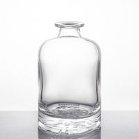 Vente en gros de bouteilles de vin en verre vides de 50 ml et 100 ml avec couvercle en aluminium, mini bouteilles d'alcool pour emballage personnalisé