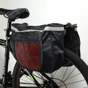 Alforjas Traseras para Bicicleta, 18L, Impermeables, Negras, Bolsa de Ciclismo para Almacenamiento de Accesorios de Bicicleta de Montaña - Product Image 1