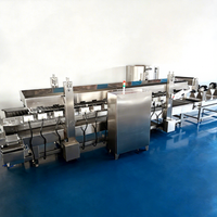Chaîne de production de frites et de chips avec machine de friture continue et ligne de traitement de snacks frits chauffants