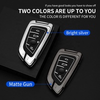 Nouveaux accessoires pour Nissan Toyota, étui pour clé BMW, pour voitures, protection de clé sans clé, coque de clé de voiture en silicone fibre de carbone