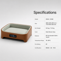 USMILEPET OEM ODM Canapé pour animaux de compagnie avec circulation d'eau, refroidissement et chauffage, contrôle intelligent de la température, lit pour chien et chat
