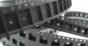 Zwarte Op Maat Gemaakte Draagband Gemaakt Van Leer Abs Materiaal Wordt Gebruikt Voor Elektronische Componenten Verpakking