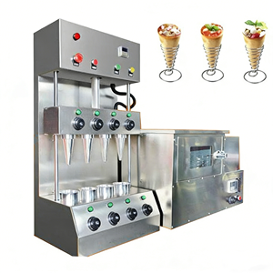 New Ice Cream <b>Bread</b> Maker Pizza Cone <b>Making</b> <b>Machine</b> Rotary Oven Display Cabinet Fully Automatic Pizza <b>Machine</b> 304 Stainless - Product Image 1