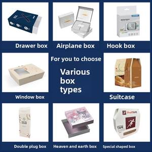 Caja de embalaje personalizada, caja de regalo para frutas, caja sorpresa, caja de color, caja de regalo, caja de papel kraft personalizada, caja de cartón corrugado con impresión de avión - Product Image 4