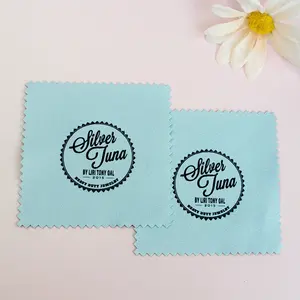 Customized Silver Jewelry Cleaning Cloth Polishing Cloth For Sterling Silver Gold 8x8cm Customizable Logo Color And Size