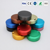 Boîte à snus en aluminium, acier inoxydable, usinée CNC, personnalisée, 3 couches, double compartiment, hermétique, anodisée, vente en gros, conteneur à snus OEM
