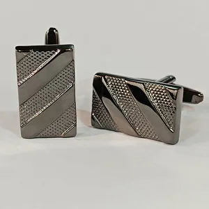Professional Manufacturer Cuff Links Tie Clips Sublimation Blank Custom Cufflinks Stainless Steel Cufflinks For Men