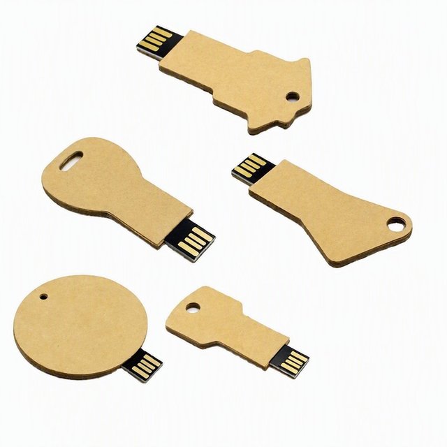 Eco-Friendly Biodegradable Square Style Paper-Based USB Flash Drive 8GB Creative USB Stick Customizable Logo Engraving USB