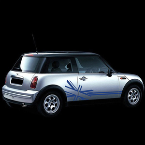 Pegatina decorativa para puerta de coche, pegatina de cuerpo de rayas laterales para <span class=keywords><strong>MINI</strong></span> <span class=keywords><strong>Cooper</strong></span> S R50 R52 R53 JCW, accesorios, 2 uds. - Product Image 4