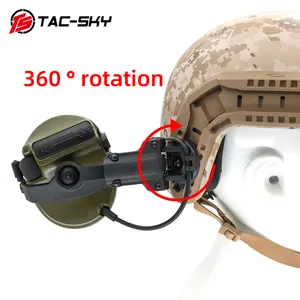 TS TAC-SKY COMTAC Tactical Helmet ARC Rail Adapter Version COMTAC III Hearing Protection Hunting Shooting Tactical Headset