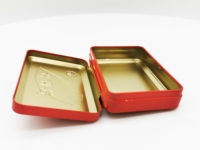 Haute qualité rectangulaire boîte à cigares personnalisé conception cigarette/thé boîte en métal avec charnière