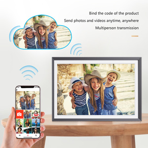 IPS écran tactile mural 10.1 pouces WiFi Smart électronique cadres <span class=keywords><strong>photo</strong></span> numériques <span class=keywords><strong>avec</strong></span> diaporama partager des photos de n'importe où - Product Image 2
