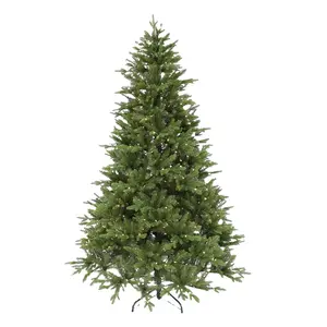 フェスティバルプレライトグリーン人工フルPVCクリスマスツリー7.5フィート屋内用の豪華なクリスマスツリー