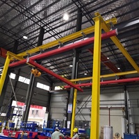 Grue KBK à poutre simple/double, grue suspendue combinée flexible, capacité 500 kg à 1 tonne, approvisionnement direct usine