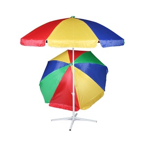 Beach <b>Umbrella</b> 3M Polyester Manual Outdoor Sun Shade Strong <b>Windproof</b> Sand Beach Use - Product Image 2
