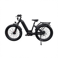 Vélo électrique tout-terrain pour femmes, modèle Step-Thru, avec moteur central Bafang M620 160 Nm de couple, haute performance, personnalisé.