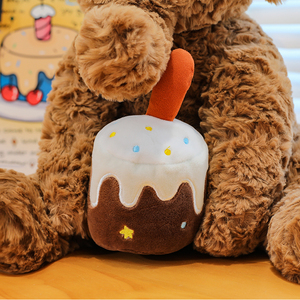 <b>Elephant</b> Shape Plush Toy Pillow & Small Bear Stuffed Animal, Home <b>Decor</b> & Festival Gift for Boys Girls - Product Image 4