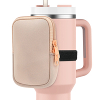 Pochette de transport de bouteille d'eau en néoprène réglable de 40oz, porte-gobelet, porte-gobelet, sac à bandoulière pour téléphone, sacs isothermes, housses de tasse