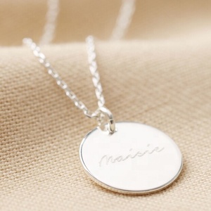 Wholesale Stainless Steel Custom <strong>Name</strong> Coin Disc Pendant Blank Engraved <strong>Monogram</strong> Jewelry Personalized <strong>Necklace</strong> Bead Chain - Product Image 4