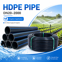 Tubería de HDPE de Grado Industrial, Material PE100, Alta Resistencia a la Presión, No Tóxica, para Agua Potable, Tamaños de 15 mm a 800 mm