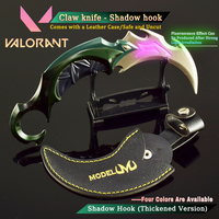 Nouvel arrivage de couteau à griffes en métal Valorante Crochet d'ombre fluorescent Modèle d'armure épaisse Ornements Personnage de film TV Noël