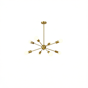 8-Light <b>Sputnik</b> <b>Chandelier</b> Iron Gold Modern Pendant Ceiling Light LED E26 Kitchen Dining Living Room - Product Image 1