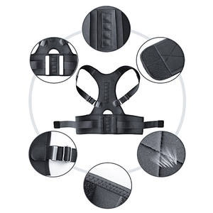 Neopren verstellbarer Rücken gürtel Schmerz stütze Haltung magnetisch Korrektur Schulter stütze Schlüsselbein Korrektur gürtel - Product Image 4