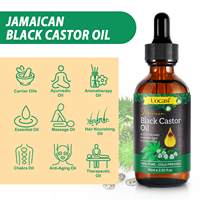 Traitement capillaire en marque blanche OEM, huile de ricin noire jamaïcaine, huile de ricin naturelle biologique pressée à froid pour la croissance des cheveux