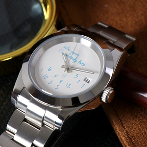 MINUTETIME Qui se soucie Je suis déjà en retard NH35 Montre 39mm Mouvement mécanique automatique Cadran Nh35 Montre-bracelet saphir étanche - Product Image 6
