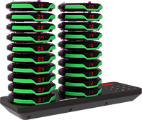 Système de téléavertisseur sans fil pour Restaurant, sortie directe d'usine, 20 vibreurs de Vibration rechargeables