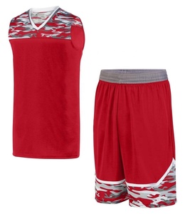 Hommes Uniformes de Basket-Ball Réversible 2 Côtés Porter Maillot De Sport et Short En Maille Débardeur D'entraînement Ensemble - Product Image 4