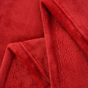 Fleece <b>Blanket</b> Twin <b>Size</b> for Bed, Super Soft and Warm, All Season Use, Cozy, Plush, Lightweight, 60x80 Inches Red - Product Image 4