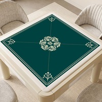 Tapis de table de mahjong en caoutchouc, épaissi, anti-bruit, antidérapant, résistant à l'usure, anti-rayures, carré de 33x33 pouces, pour jeu familial de poker
