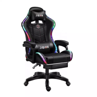Chaise de jeu avec massage LED, 7 points chauffants, massage 4D, chaise de bureau