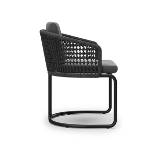 <span class=keywords><strong>Ensemble</strong></span> <span class=keywords><strong>de</strong></span> <span class=keywords><strong>table</strong></span> et chaises <span class=keywords><strong>de</strong></span> <span class=keywords><strong>jardin</strong></span> en aluminium et corde pour l'extérieur - Product Image 5