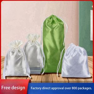 Wholesale Luxury Factory Customised Satin <b>Silk</b> Drawstring Storage Bag - Product Image 3