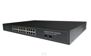 48V đầy đủ Gigabit mạng <span class=keywords><strong>Ethernet</strong></span> 24-Port quản lý PoE chuyển đổi với 2 uplink sợi quang SFP cổng SNMP QoS cho IP Camera - Product Image 3