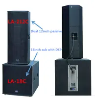 Caixa de som externa 12 polegadas, sistema de som, com subwoofer de 18 polegadas, placa amplificadora LA-212C