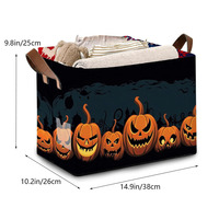 Cesta de Armazenamento com Tema de Fantasma de Halloween, Caixa de Doces, Cesta de Armazenamento para Festa de Abóbora