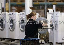 Ligne de montage de lave-linge semi-automatique avec convoyeur - <span class=keywords><strong>Soudure</strong></span> de la cuve à la fin de la production 220V/380V Marque SanHok - Product Image 4