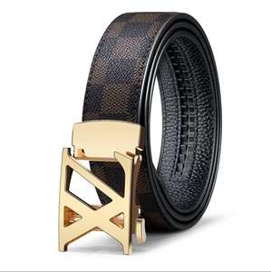 Sabuk Kulit Desainer Pria Vintage Baru dengan Gesper Otomatis dari Paduan untuk Penggunaan Sehari-hari - Product Image 4