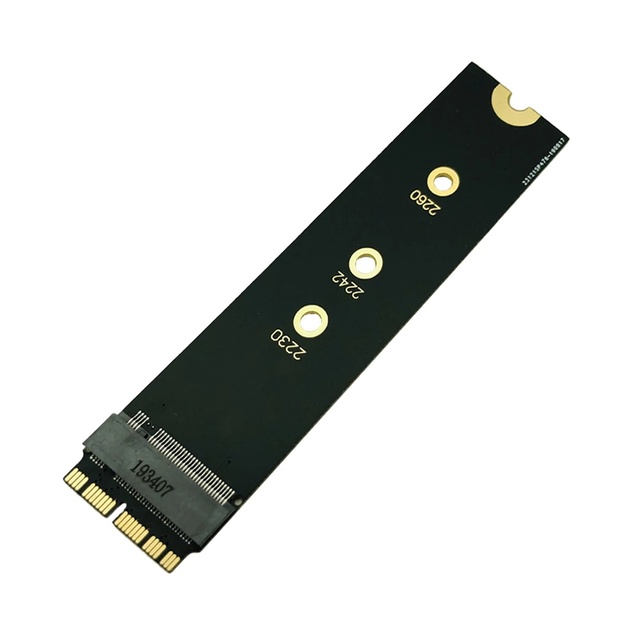 M.2 PCIe NVMe SSD Adapter Card for Macs 2013-2015 (Not Compatible Early 2013 MacBook Pro)-Plastic Metal 3-Month Warranty