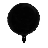 Haute qualité blanc noir 18 pouces/22 pouces 4D ballon d'hélium en feuille de forme ronde pour la décoration de fête
