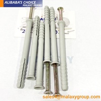 MALAXY Chevilles murales en PVC de haute qualité, chevilles en plastique d'usine, chevilles murales en nylon 6*30mm