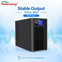 Onduleur monophasé en ligne 2kVA 1.8kW 220Vac 50Hz pour salle serveur, équipement réseau, bureau et projets de secours d'alimentation informatique européens