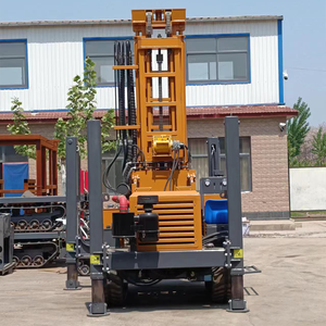 Machine <span class=keywords><strong>de</strong></span> forage <span class=keywords><strong>de</strong></span> <span class=keywords><strong>puits</strong></span> d'eau sur chenilles, alimentée au diesel, <span class=keywords><strong>de</strong></span> fabrication d'origine, capacité <span class=keywords><strong>de</strong></span> forage <span class=keywords><strong>de</strong></span> 260 m, garantie - Product Image 1
